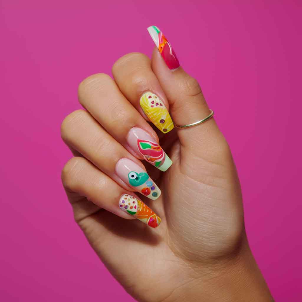 Fruity Mix Nails