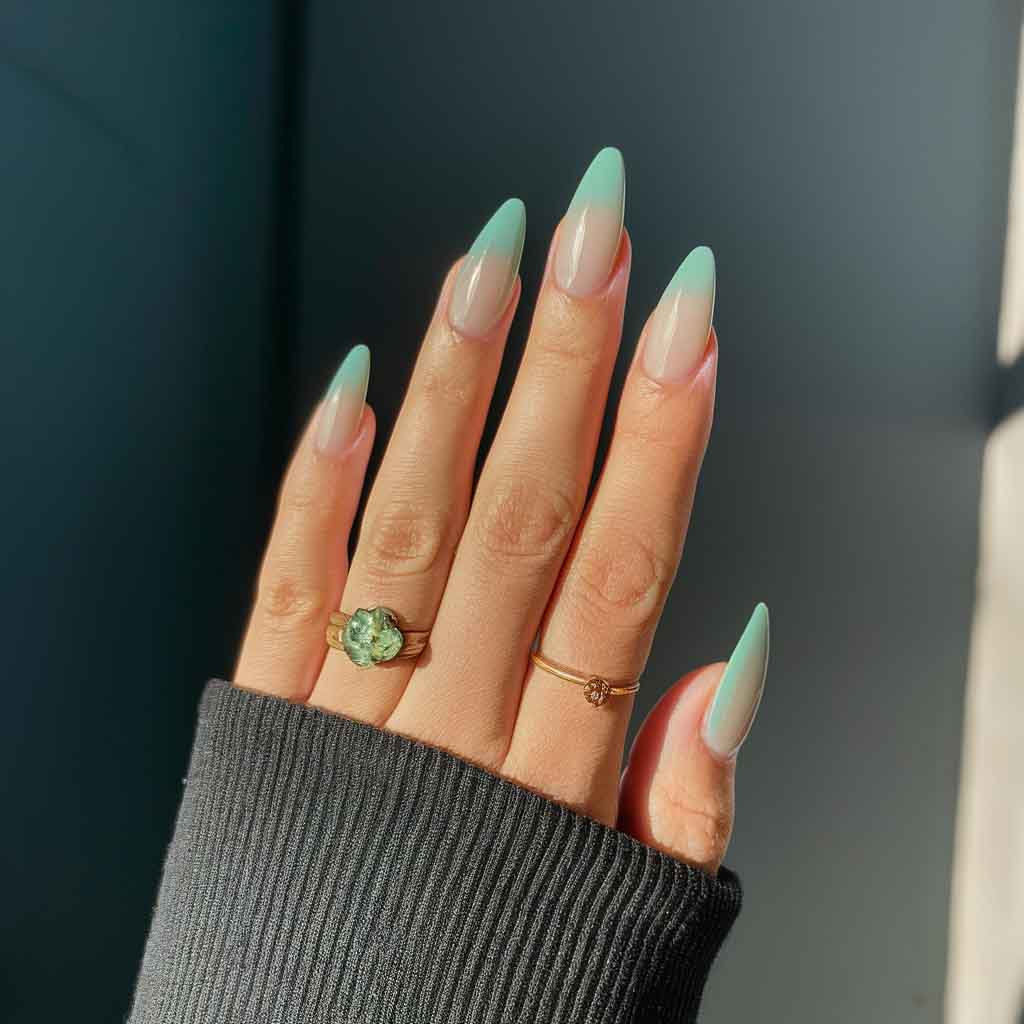 Green Nails for summer