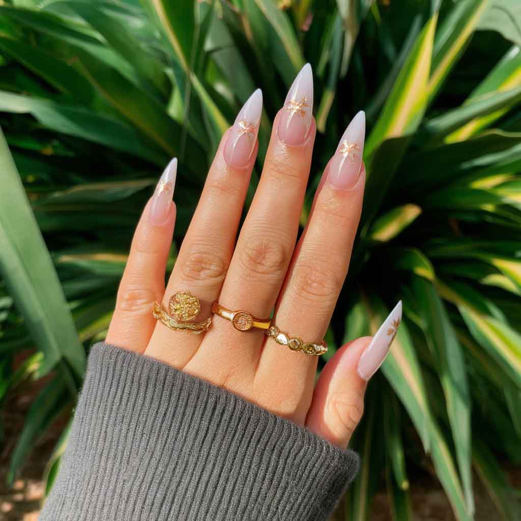 Neon Palm Trees Nails