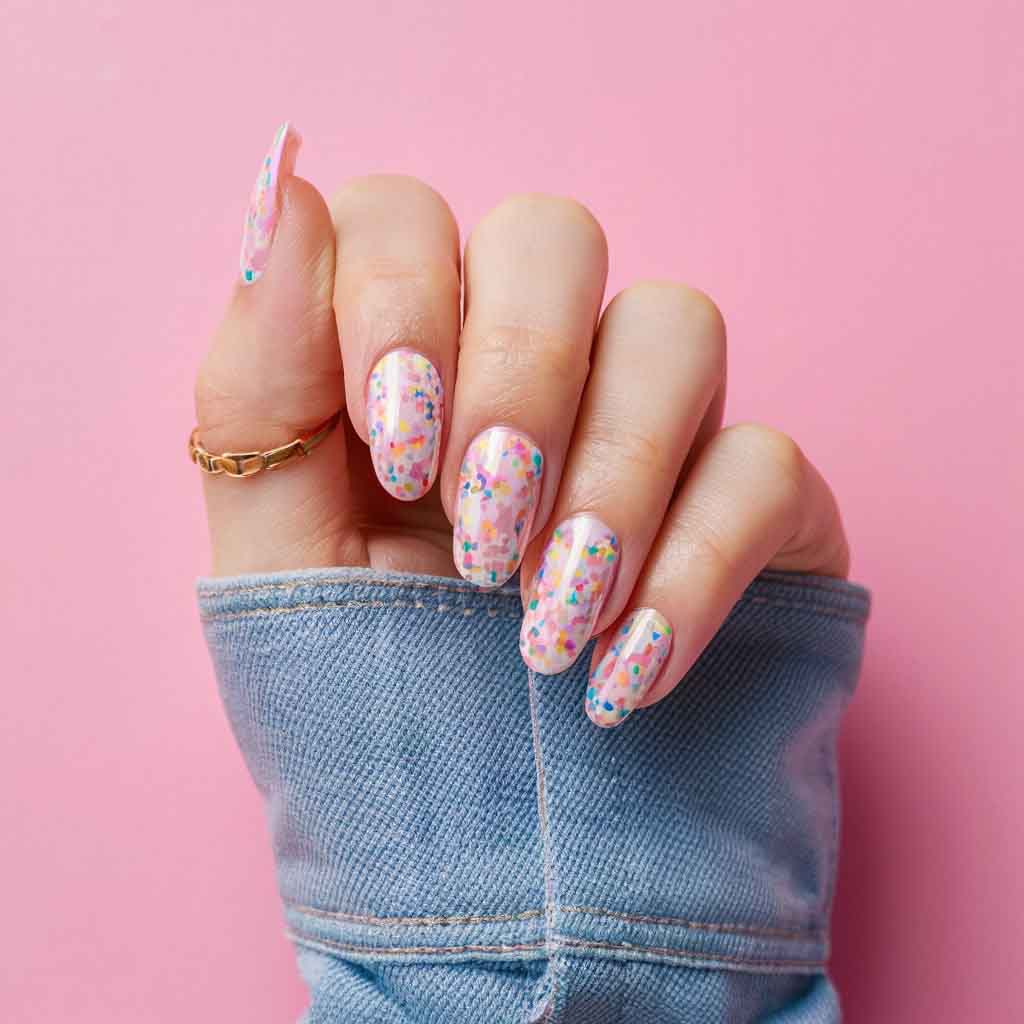 Confetti Nails 