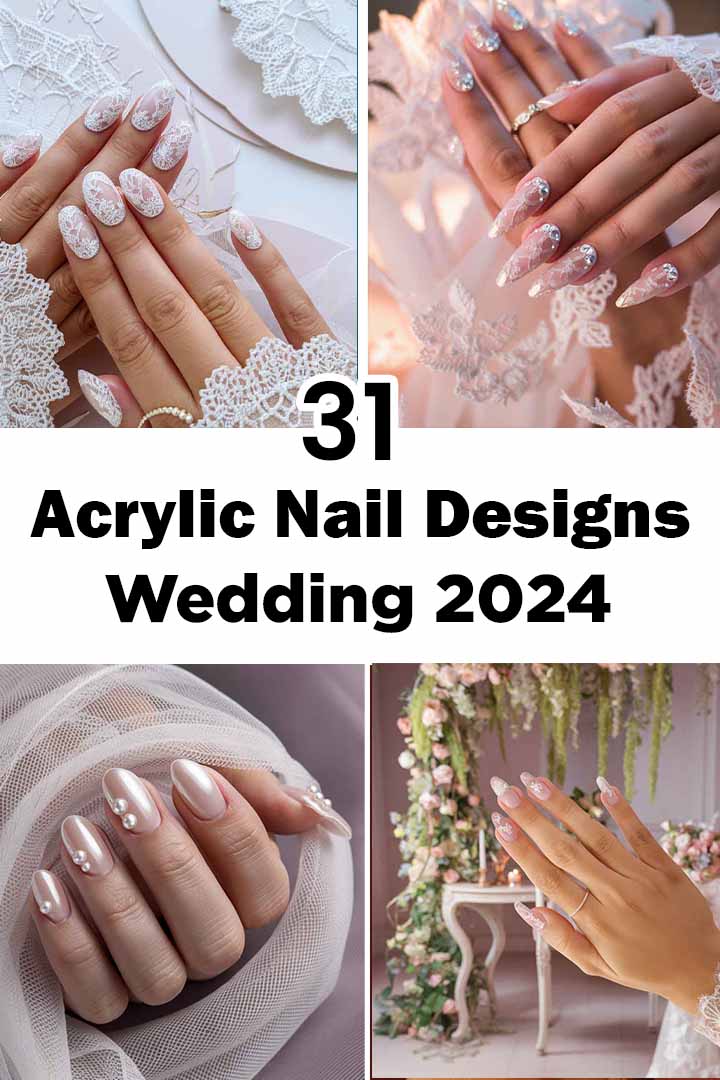 Wedding nails Design inspirations perfect for brides