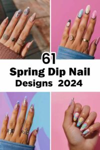 Unique spring dip nails designs must try