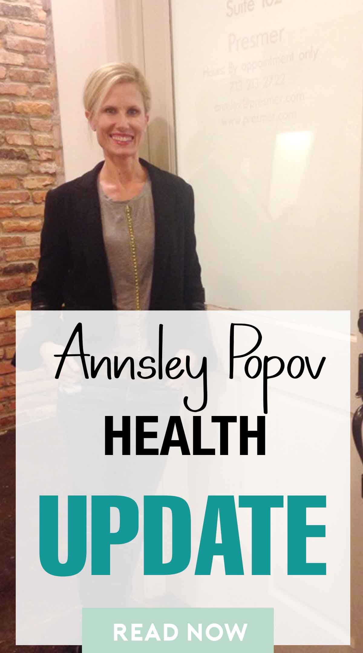 Annsley Popov health update