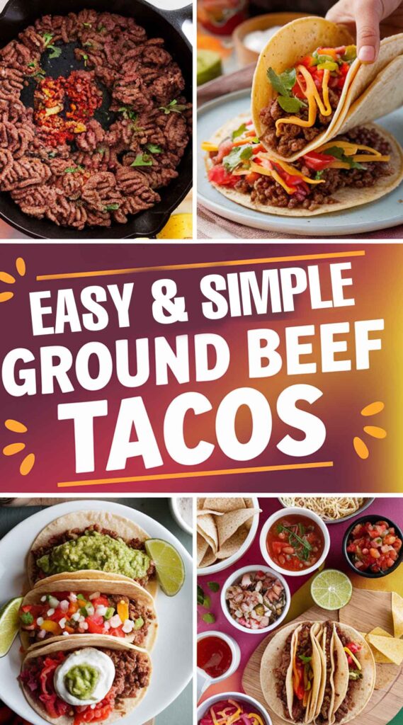 easy Ground beef tacos